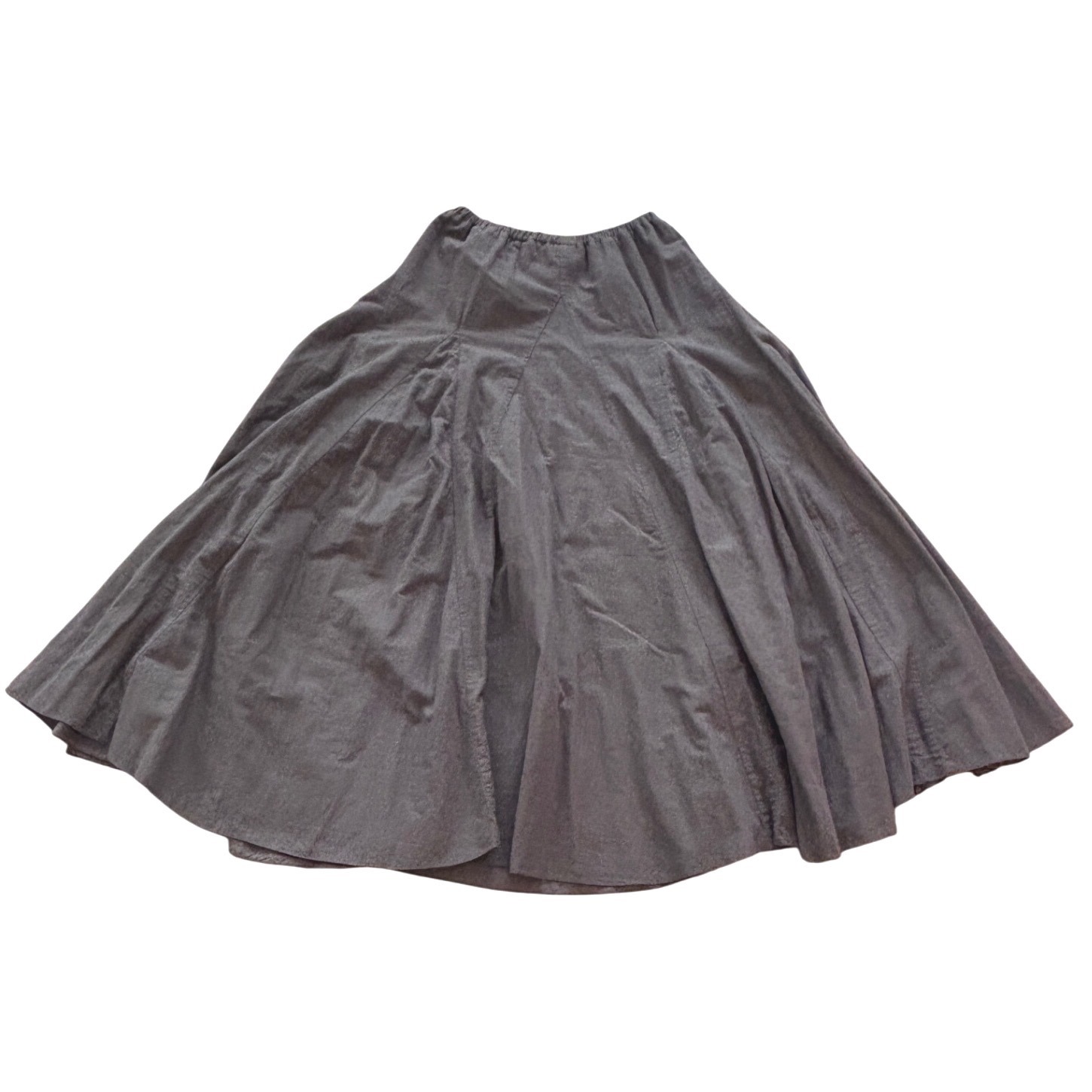 Cp Shades Brown Linen Maxi Skirt High Waist Flared Made In Usa Size M 5174-173